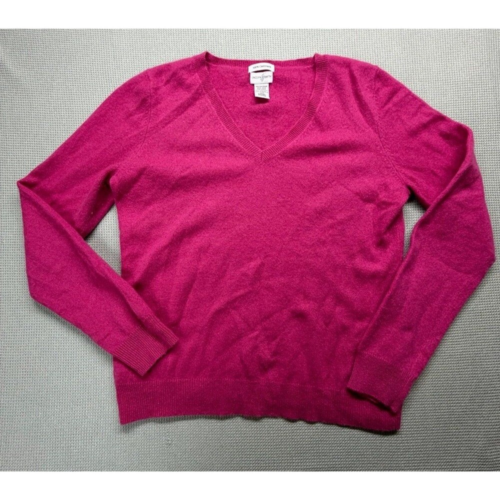 Jaclyn Smith 100% Cashmere V Neck Sweater